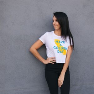 Have A Golden Day Crop Top - Image 2